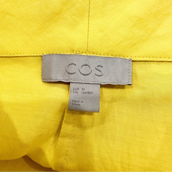 COS Neon Yellow Tunic Dress Women’s - Picture 5 of 6